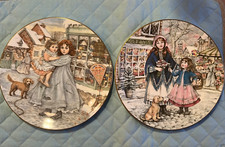 Two bone china plates, NSPCC Christmas 1987 “Love” and 1991 “A Posy for Mother"