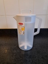 White plastic mixing pitcher