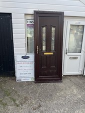 Used Rosewood On Rosewood UPVC front Door