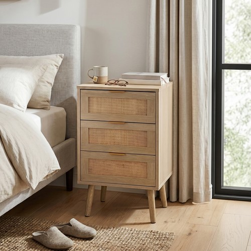Rattan bedside table - bedside, 3
