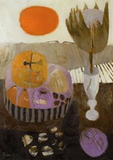 Mary Fedden painting 'Red Sun'