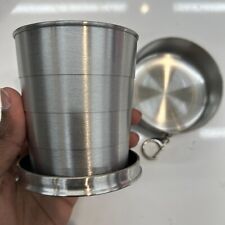 Stainless Steel Travel Folding Cup Portable Retractable Collapsible #R413