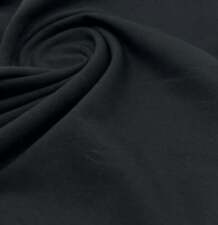 Black Cotton Stretch Jersey 240 GSM 92/8 Lycra 4 Way Stretch