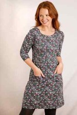 SIZES 8-20, NEW WEIRD FISH Starshine Jersey Dress, Navy