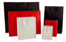 Luxury Carrier Bags with Rope Handles - Matt Paper Bags for Boutique, Gift Shops