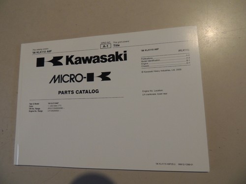 2006 parts catalog - parts, kawasaki