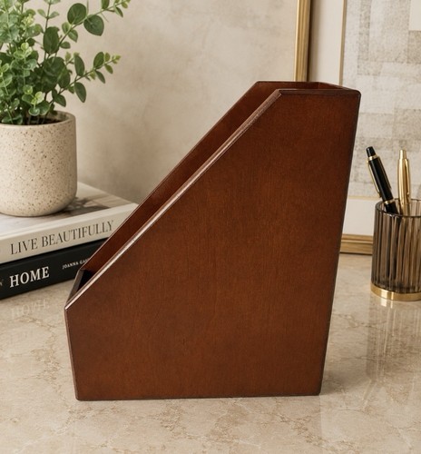 Rolodex wood magazine file - rolodex,