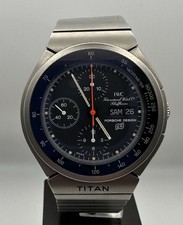 IWC Porsche Design Rare E-499 Titan 3700 Chronograph Watch With Box And Papers