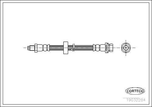 Brake hose corteco - brake,