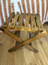 Vintage Folding Wooden Slat
