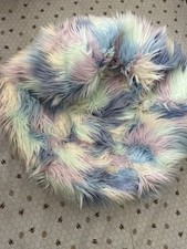 Icon Faux Fur Fluffy Unicorn Kids Bean Bag Print Childrens Classic Beanbag Chair
