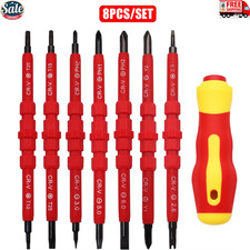 8in1 Electrician Insulated Magnetic Screwdriver Set 1000v Electrical Tool Driver