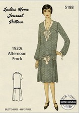 1920s Flapper Afternoon Dress