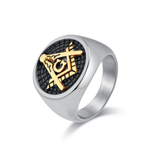 Men masonic signet ring - men,