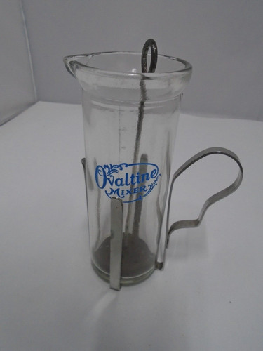 Vintage ovaltine mixer glass - vintage,