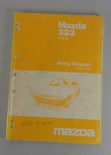 Workshop Manual Electrical Wiring Diagrams Mazda 323 BF, St.08/1985