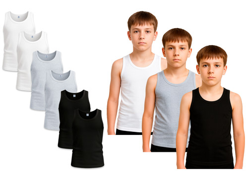 Pack boy underwear vests - 6,