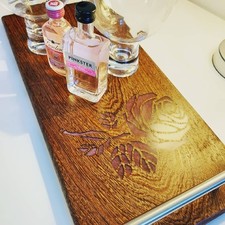 Wooden Decanter Tray Bedside