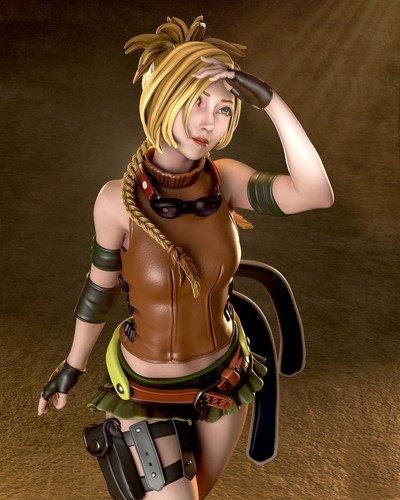 Rikku fan art sculptures - art,