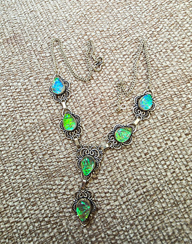 925 sterling silver - sterling, blue/green