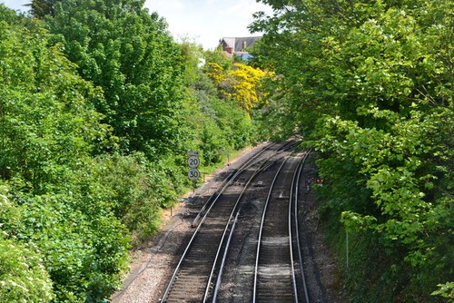 Photo 6x4 railway cutting west - photo,