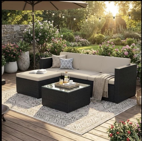 Rattan garden furniture - garden, patio