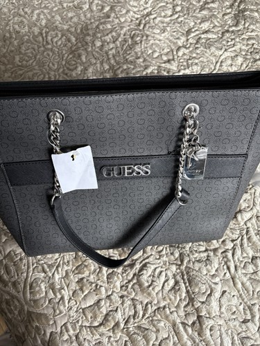 Guess black logo print - logo,