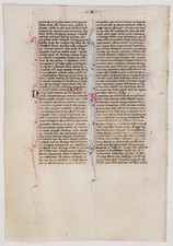 13thC Illuminated Latin