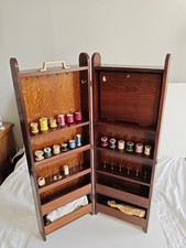 Sewing Box/Cabinet - Dark Wood