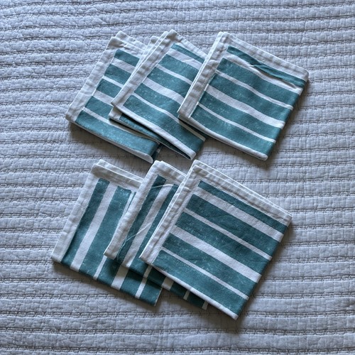 Woven cotton napkins - 6,