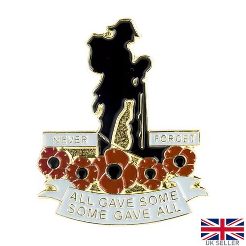 Remembrance soldier pin - soldier,