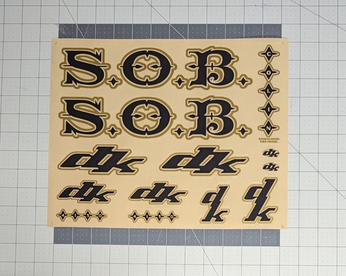 Sob bmx decal set - sob,