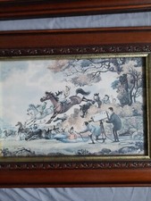 Vintage Thelwell Wooden Framed Print Over The Sticks