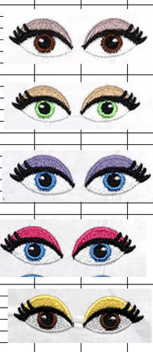 Doll safety embroidery - safety, eyes