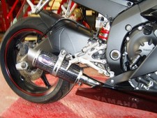 Yamaha YZF600 R6 2006-2017 Low Level carbon round GP Outlet RACE Exhaust