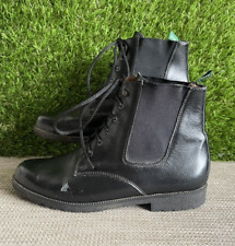 Aigle Ladies Black Ankle Chelsea Riding Equestrian Leather Boots UK Size 7