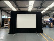 DA-LITE 10x7.5” Projection Screen + Drape Surround