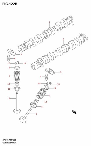 Suzuki genuine seat valve - genuine,