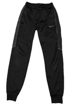 McKenzie Black Joggers Men’s Size S Reflective Side Stripe, Tapered Fit