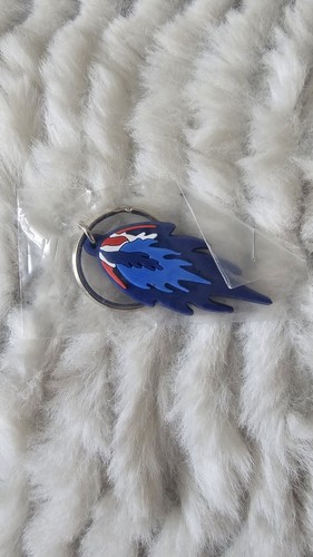 Blue flame exhaust keyring - exhaust, key