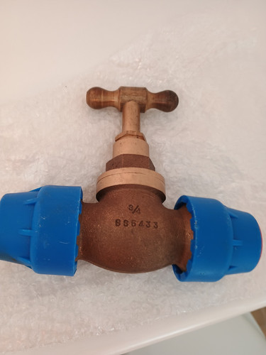Gun metal stop tap - mm,