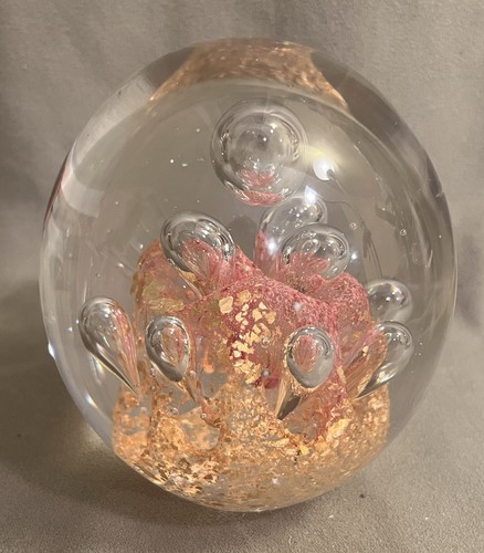 Art glass paperweight 10cm - glass, c.10cm