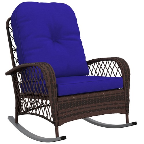 Outdoor wicker rocking chair - wicker,