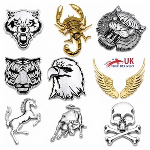Metal car emblem - 3d,
