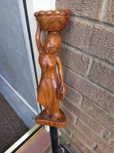 Carved hardwood handle a - hardwood,