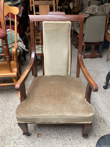 Wooden low seat armchair - seat, on