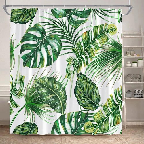 Green leaves shower - green,