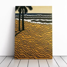 Retro Beach Canvas Wall Art