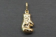 14K Solid Yellow Gold Boxing