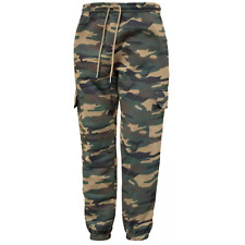 Mens Camo Cargo Combat Joggers